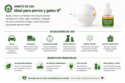 Difusor Calmante para Perros y Gatos