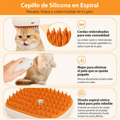 Cepillo de Vapor para Mascotas