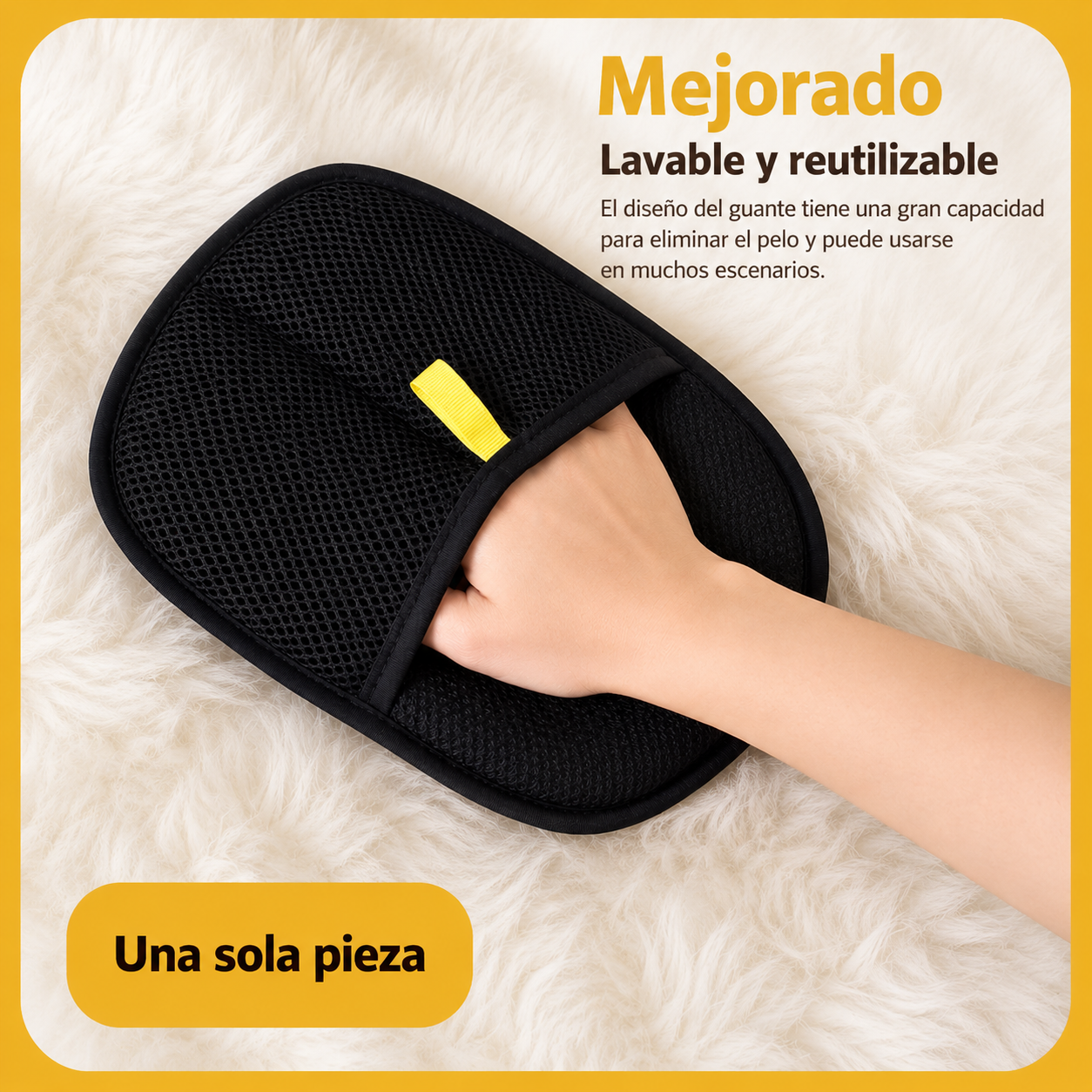 Guante Quitapelos para Perros y Gatos