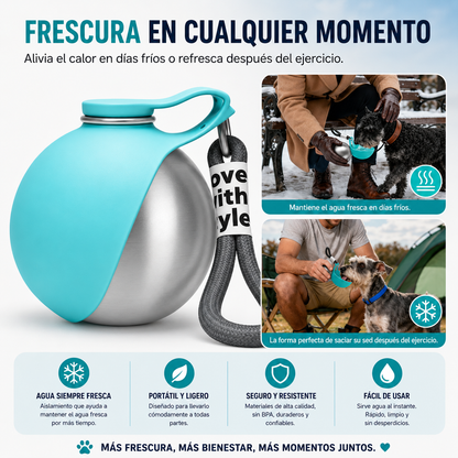 Botella Portátil con Cuenco
