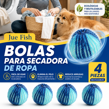 Bolas Quitapelos para Secadora (Pack de 4)